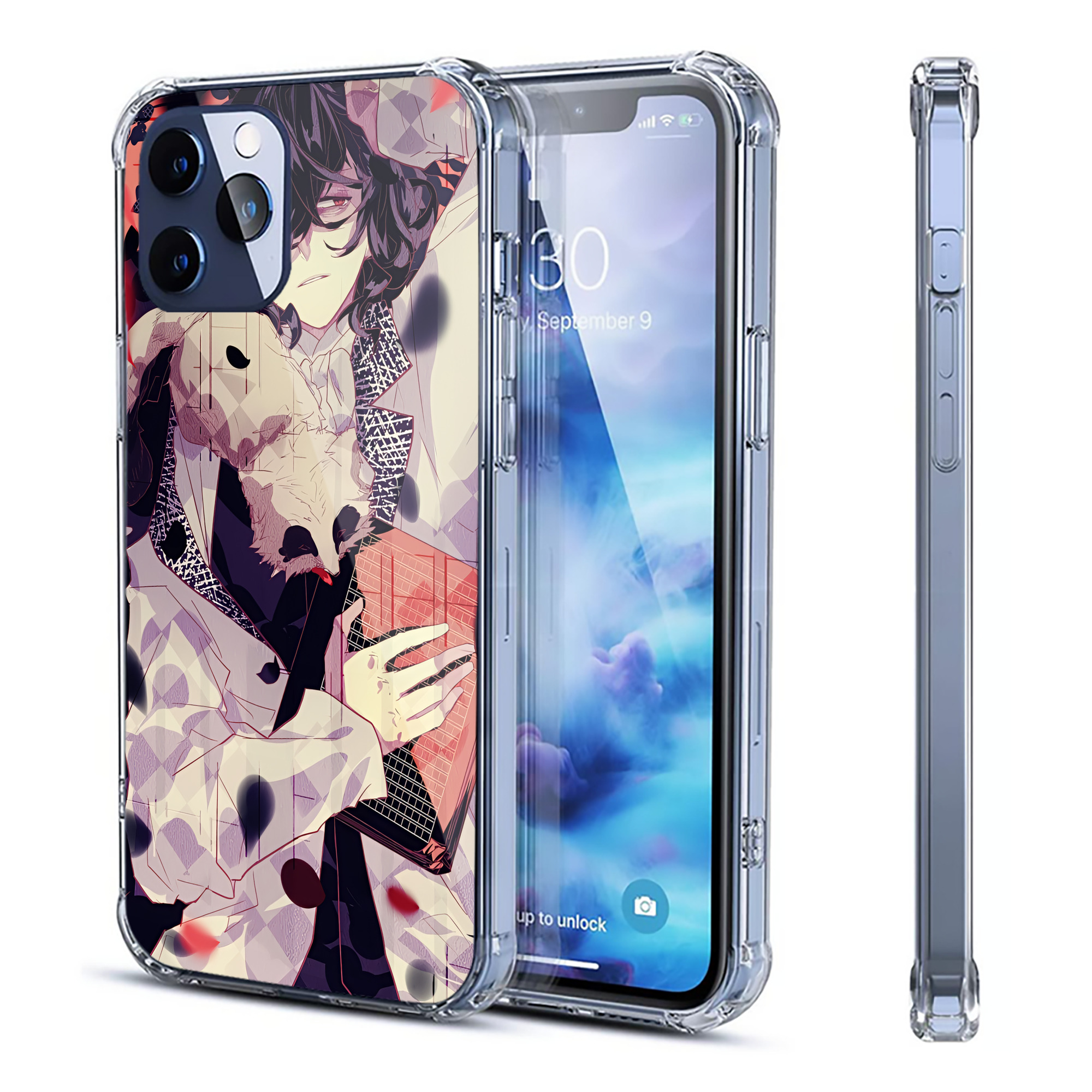 （画像用） 文豪ストレイドッグス Bungo Stray Dogs 【iPhone 12シリーズ対応】透明スマホケース（クリアソフトケース）